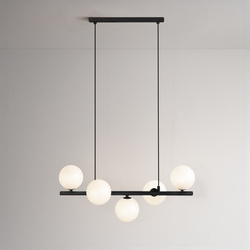 Lampa wisząca szklane mleczne kule K-5851 z serii FILO