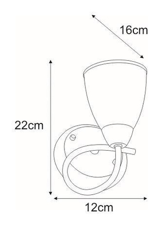 Kinkiet K-JSL-6059/1W AB z serii PLATO