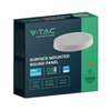 Panel Natynkowy V-TAC 12W LED SAMSUNG CHIP Okrągły 167x30mm VT-60012RD-S 6500K 1200lm 5 Lat Gwarancji