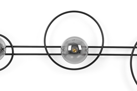 Prosta lecz dekoracyjna lampa ścienna z kloszem K-5343 z serii ASTRA