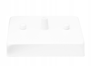 Podsufitka metalowa maskownica kwadratowa Fi 10 cm biała