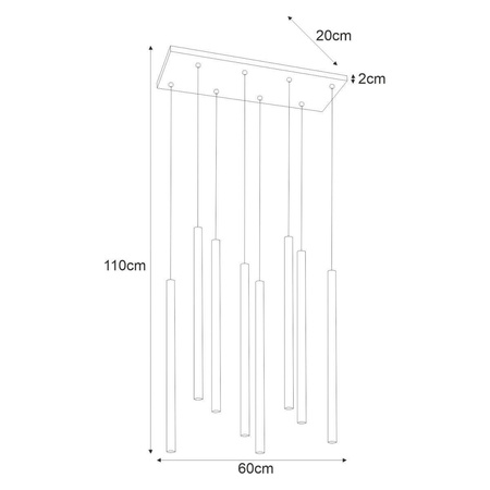 Lampa wisząca K-4863 z serii GELATO