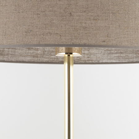 Lampa podłogowa UMBERTO Linen/Gold 1xE27