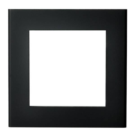 Ramka pojedyncza do gniazda brytyjskiego Ospel Sonata Czarny Metalik