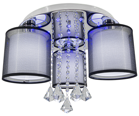 Lampa sufitowa Bella plafon 3xE14 22xLED z pilotem
