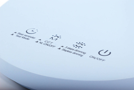 Niebieska lampka biurkowa, wbudowany LED K-BL1521 NIEBIESKI seria MILO