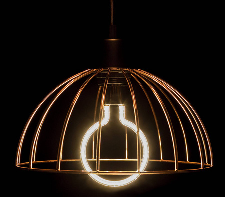 Lampa wisząca sufitowa GOLDEN ROSE metalowa LOFT