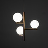 Lampa sufitowa ESTERA WOOD Orzech 3xG9