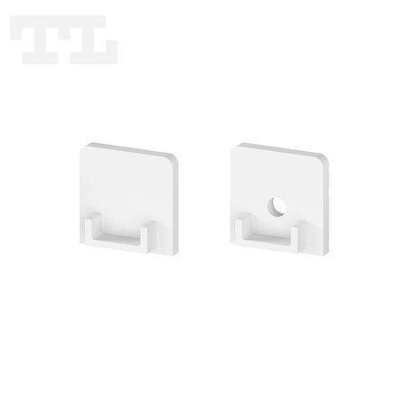 Komplet zaślepek bocznych białych P4-3 do osłonki C11 (1 szt. z otworem, 1 szt bez otworu) (nr kat 7704302)