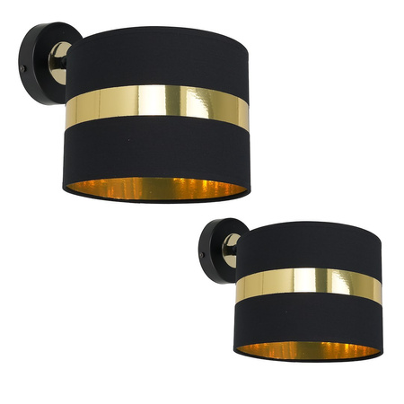 Kinkiet PALMIRA BLACK / GOLD 1xE27 