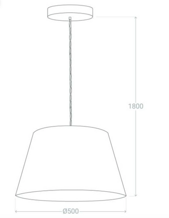 Lampa Wisząca z Tkaniny Baharia zielono złota