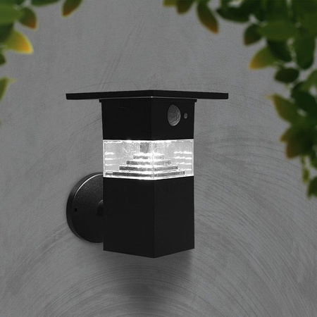 Kinkiet Ogrodowy Solarny V-TAC 5.5W LED IP54 Czarny VT-1169 3000K 250lm 3 Lata Gwarancji