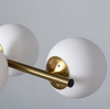 Lampa Wisząca szklane białe kule Amatler 6xE27