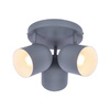 Lampa sufitowa 3xE27 szara 32cm AZURO 98-63236