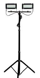 Halogen Naświetlacz LED 2x40W na statywie czarnym 6400K