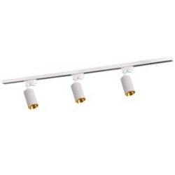 Zestaw szynowy MARIBEL Biały+złoty 3xGU10 reflektor, szyna 1m