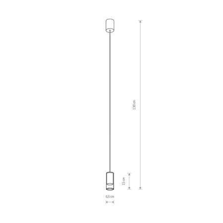 Nowodvorski Lampa wisząca szklana CYLINDER S 
