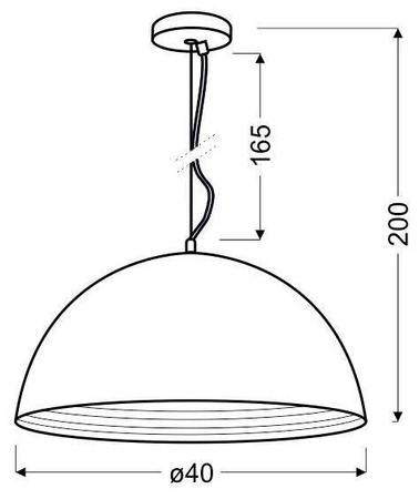 Lampa sufitowa wisząca candellux amalfi 31-26392 e27 miedziany