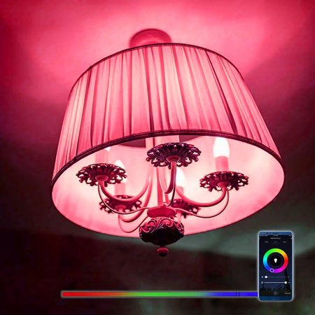Żarówka LED SMART WiFi V-TAC 8.5W E27 A60 TUYA Amazon Alexa Google Home VT-5109 RGB+2700K-6500K 806lm
