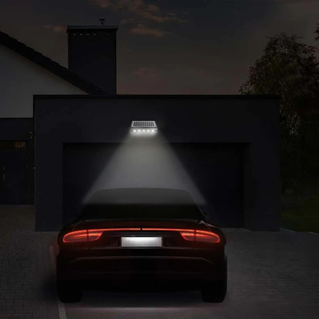 Projektor Solarny 8W LED Czarny 8w1 Czujnik Ruchu IP65 V-TAC VT-11108 4000K 950lm