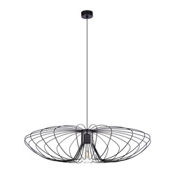 Dekoracyjna, czarna lampa wisząca w stylu industrialnym K-3409 serii TIZI