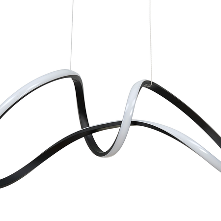 Lampa wisząca TESORO BLACK 48W LED czarny mat
