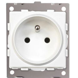 Gniazdo z bolcem SMART HOUSE białe do ramki