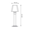 Lampa zewnętrzna stojąca GIZA 44cm  1xE27