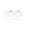Lampa sufitowa JET Black 2xGU10