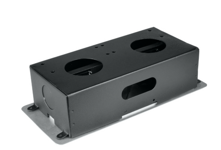 Podblatowa listwa zasilająca 2 gniazda, 2 x USB srebrna