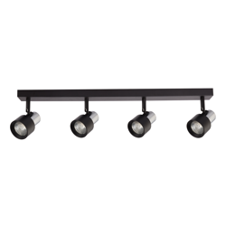 Cino Spot 4xGU10 Czarny + Chrom