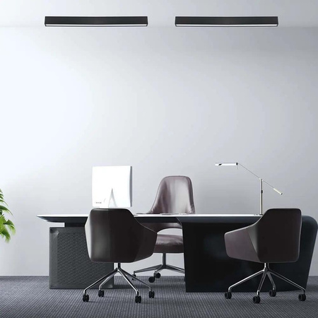 Oprawa V-TAC LED Linear Natynkowa SAMSUNG CHIP 40W Czarna UGR<19 DIMM VT-7-46 6500K 3400lm 5 Lat Gwarancji