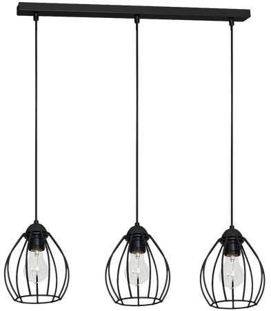 Lampa Wisząca DON BLACK 3xE27