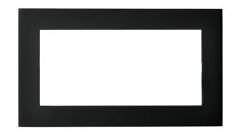 Ramka podwójna do gniazda brytyjskiego Ospel Sonata Czarny Metalik