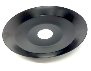 Klosz metalowy talerz E27 czarny 20cm do lamp