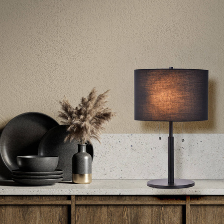 Light prestige Fogo stołowa czarna LP-0304/2T BK