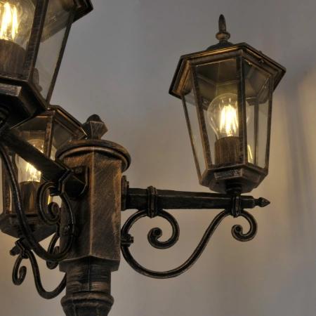 Lampa zewnętrzna LIGURIA 2,5m patyna 3xE27