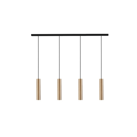 Nowodvorski Lampa wisząca czarna mosiądz BATON