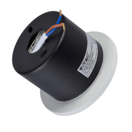 Oprawa Schodowa 3W LED V-TAC Okrągła Biała 230V VT-1109 4000K 270lm