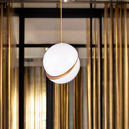 Lampa wisząca duża sferyczna kula ASTRO 1xE27