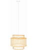 Rattanowa Lampa wisząca plecionka wiedeńska E27 Boho 40cm biała