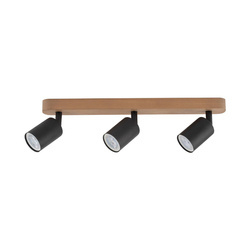 Lampa sufitowa TOP WOOD Black 3xGU10