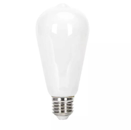 Żarówka Filamentowa mleczna LED ST64 E27 15W zimna