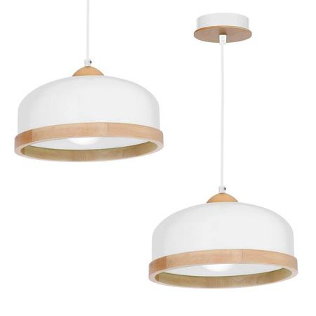 Lampa wisząca STUDIO WHITE 1xE27 biała