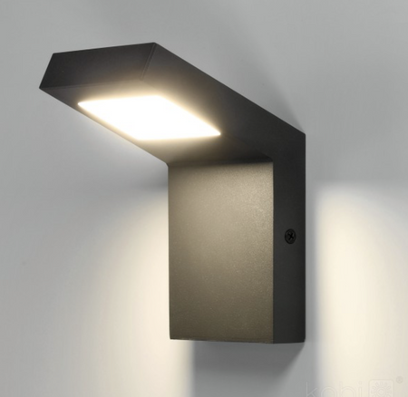 Kinkiet ogrodowy LED 10W oprawa elewacyjna Induko 4000K czarny IP54