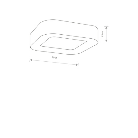 Nowodvorski Plafon zewnętrzny grafitowy PUEBLA LED