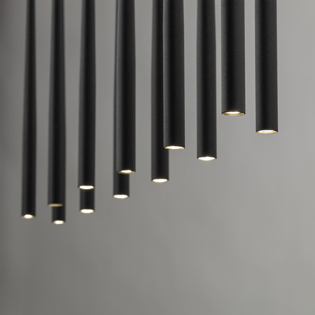 Tk Lighting PIANO BLACK lampa wisząca 12xG9