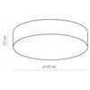 Lampa sufitowa RONDO Beżowa 4xE27 600