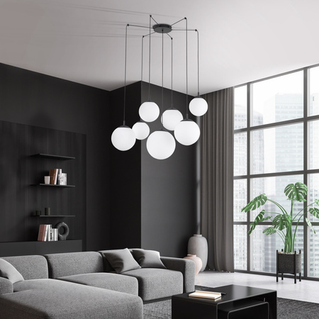 Lampa wisząca ESME White 7xE27 pająk