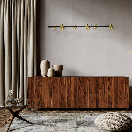 Light prestige Snow 6 linia wisząca złota LP-731/6L GD